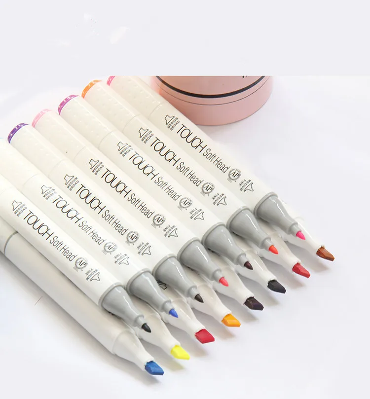 

1pc Oily alcohol building design Anime Double head design suitable Art Marker pen