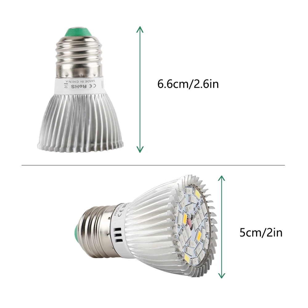 E27/полный спектр светодио дный светать 28 Вт красный сине-белые Теплый Белый УФ ИК лампы для комнатных лекарственных растений растут