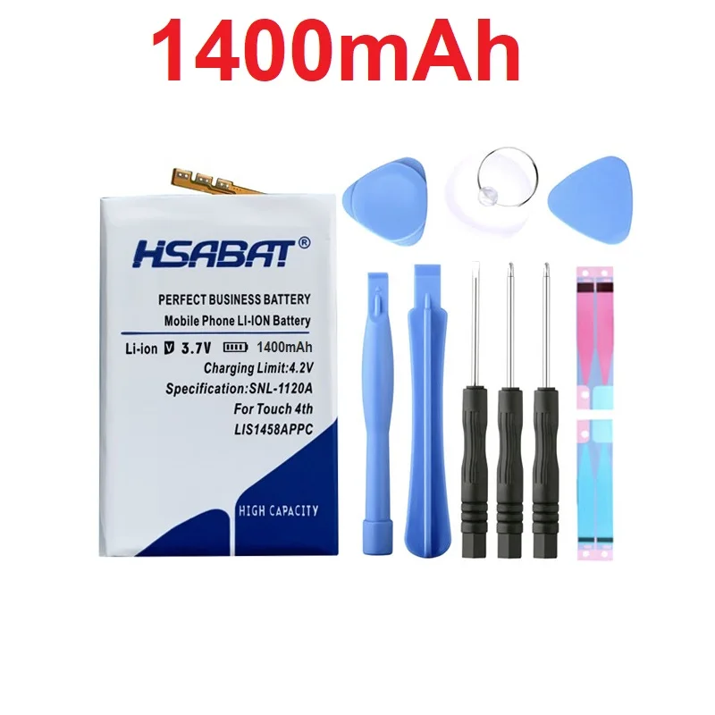 

HSABAT 1400mAh LIS1458APPC Battery for iPod Touch 4th Generation 4 4g touch 4