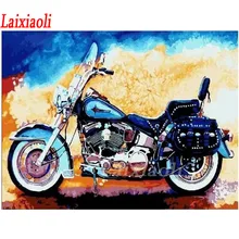 Рукоделие, Алмазная мозаика, цветная краска для мотоцикла, Алмазное абстрактное искусство, полный квадратный круглый горный хрусталь, 3d-бриллиантовая вышивка, Декор