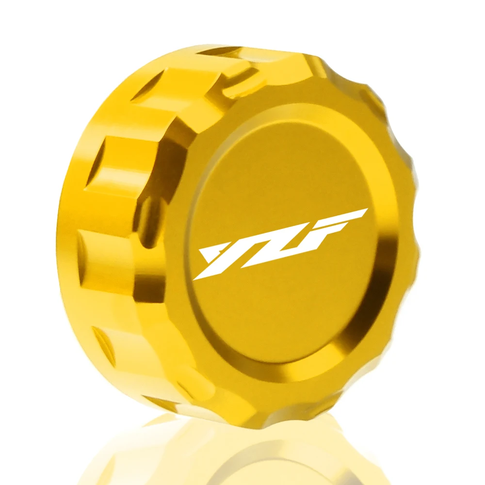 Аксессуары для мотоциклов задний тормоз бачок Кубок масло Кепки цилиндрическая чашка крышка для YAMAHA YZF R1 R3 R25 YZF-R1 YZF-R6 YZF-R25 - Цвет: gold