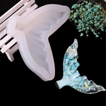

Mermaid Tail Fondant Cake Silicone Mold Candy Chocolate Ice Cream Molds Clay Soap Epoxy Mould Fashion Pendant Decoration Tools