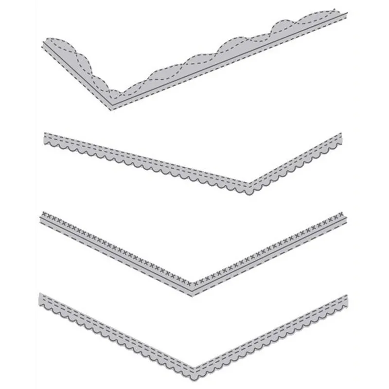 

GJCrafts Envelope Edger Die Set Metal Cutting Dies New 2019 for Card Making Scrapbooking Album Embossing Stencil Craft Die Cut