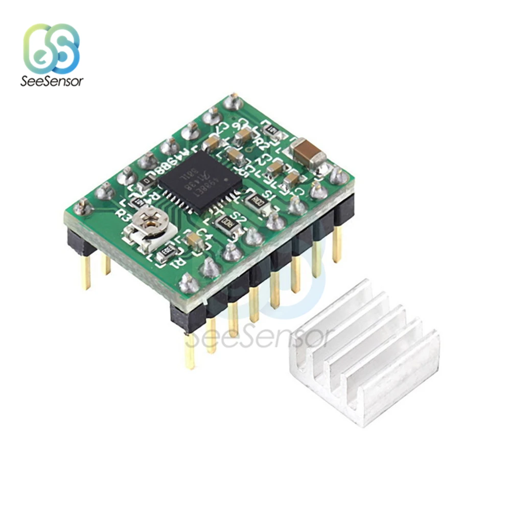 Запчасти для 3D принтера StepStick A4988 DRV8825 шаговый двигатель драйвер модуль с