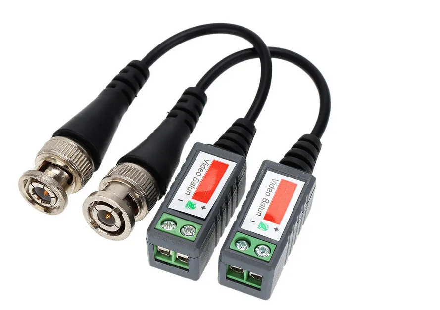  10pcs ABS Plastic CCTV Video Balun CCTV Accessories Passive Transceivers 2000ft Distance UTP Balun  - 33033815358