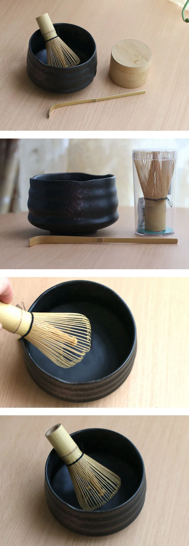 Профессиональная японская чаша для маття, венчик, совок, бамбуковый Caddy, подарочный набор, зеленый чай, пудра, чайный набор, японская чайная церемония, чайная посуда Matcha