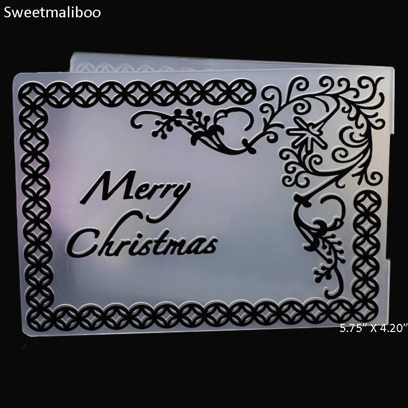EF-0060 Merry Christmas Frame Embossing