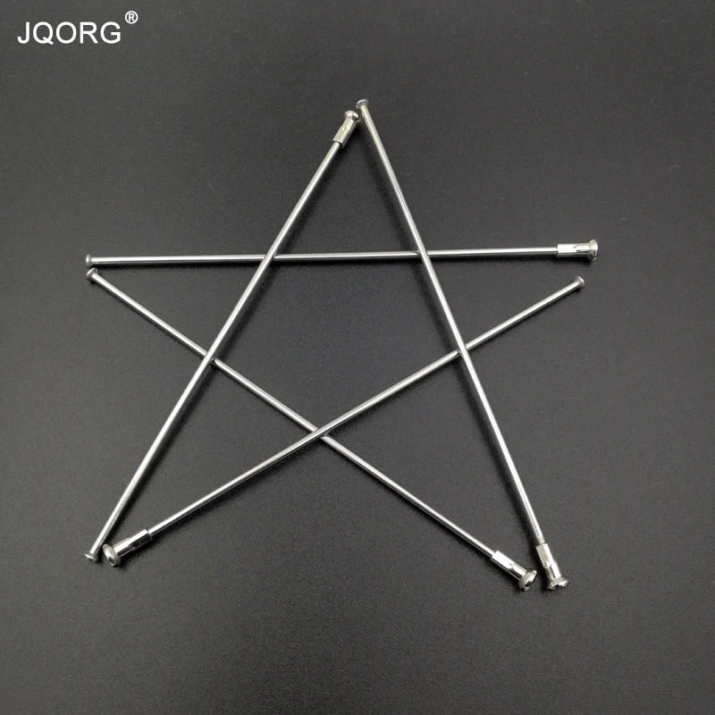 

JQORG 12G Spokes Diameter 2.6mm Straight Pull Bike Spokes 304 Stainless Steel Material Electric Bike Spokes Straight Head Spokes