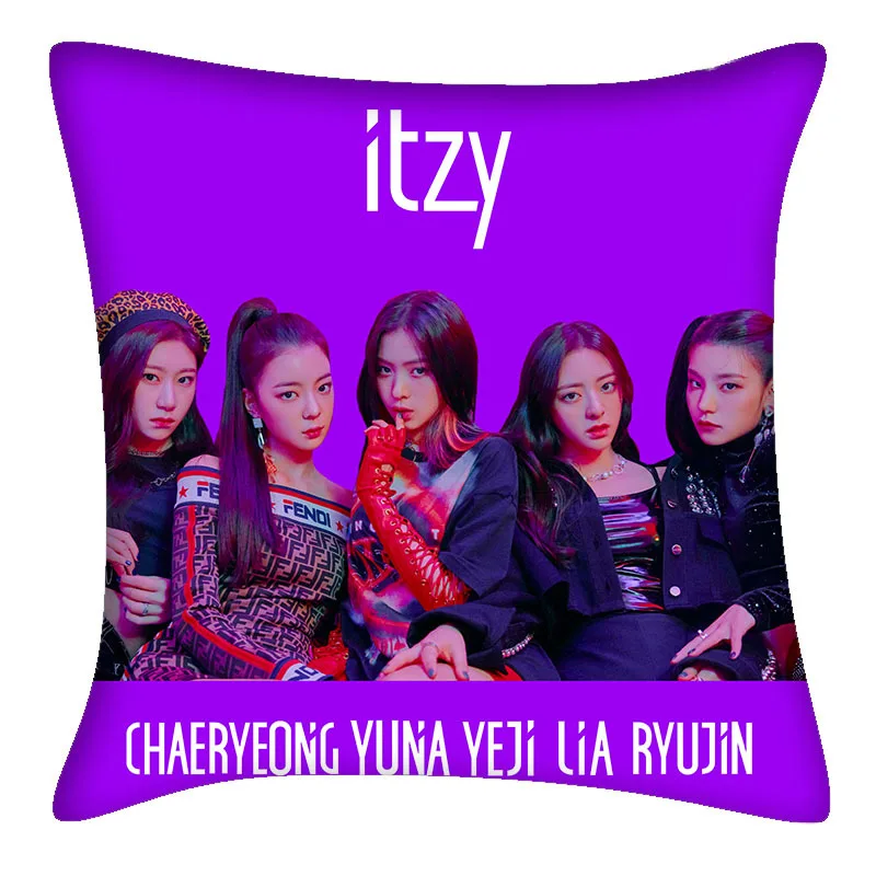 Двусторонняя Подушка [MYKPOP]ITZY с HD печатью коллекция фанатов KPOP SA1901611|Персонажи