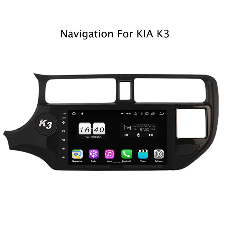 Top 9Inch PX30 Android 9.0 Car DVD Multimedia Player For Kia K3 2016 2017 2018 GPS Navigation Radio Stereo Audio 2
