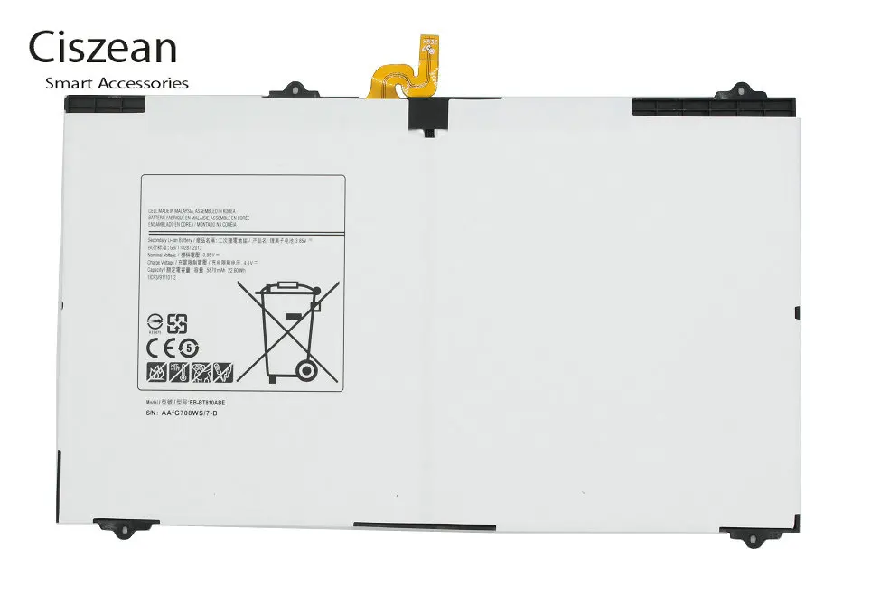 Ciszean EB BT810ABA EB BT810ABE Replacement Battery For Samsung Galaxy