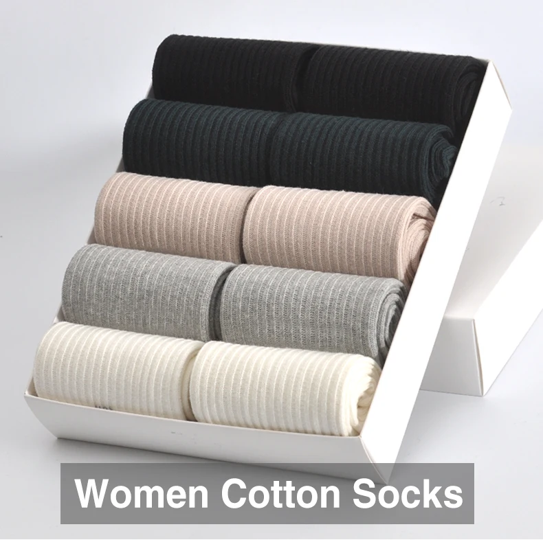 Женские хлопковые носки брендовые новые модные 5 цветов удобные антибактериальные прочные высококачественные женские носки ручной работы 10 пар/лот
