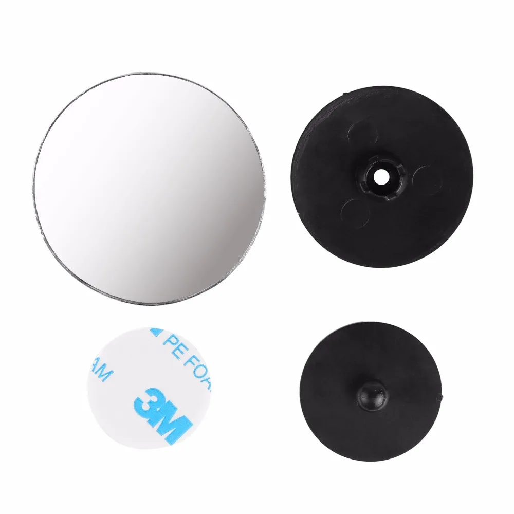 2Pcs/Lot New 360 Degree Car Mirror Wide Angle Round Convex Blind Spot Mirror for Parking Rear View Rain Shade FreeShip