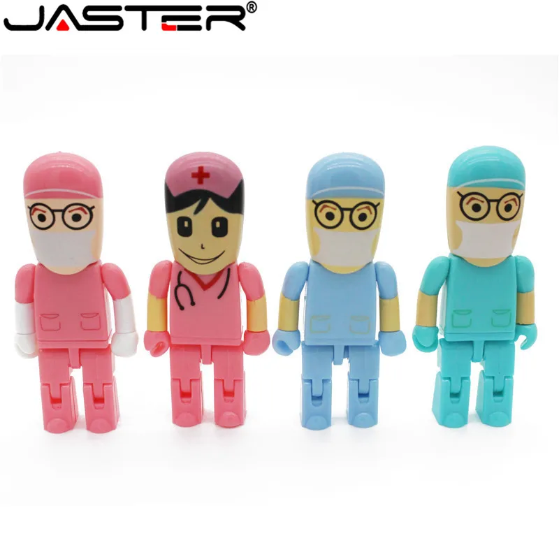 JASTER Оптовая Доктор модель медсестры USB 2 0 флэш памяти накопитель Stick 4 GB 8 16 32