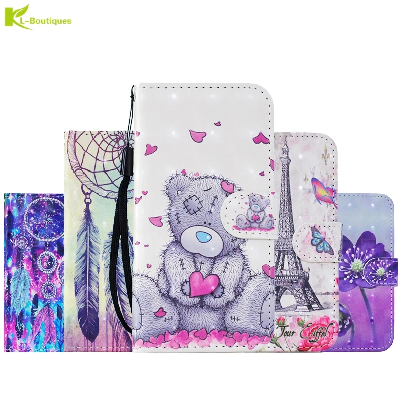 

For Samsung Galaxy A50 3D Panda Case Etui on For Fundas Samsung A70 A40 A30 A20 A10 Cases Flip Wallet Leather Stand Back Cover