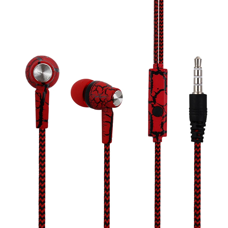 Трещина Плетеный SF-11 in-ear Наушники-вкладыши Проводная гарнитура с микрофоном