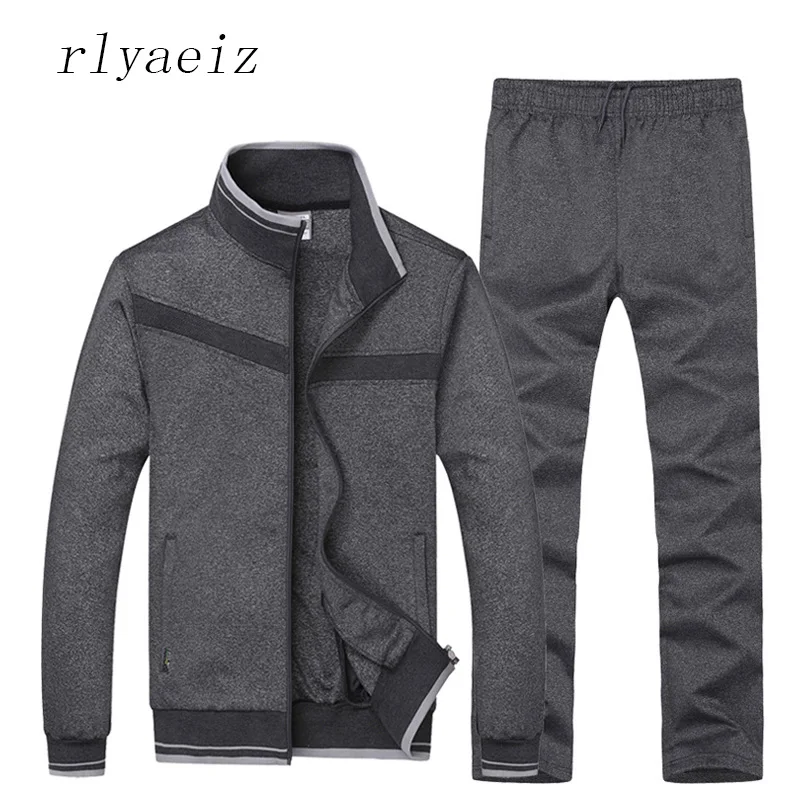 Мужской спортивный костюм rlyaeez комплект из двух предметов: куртка на молнии +