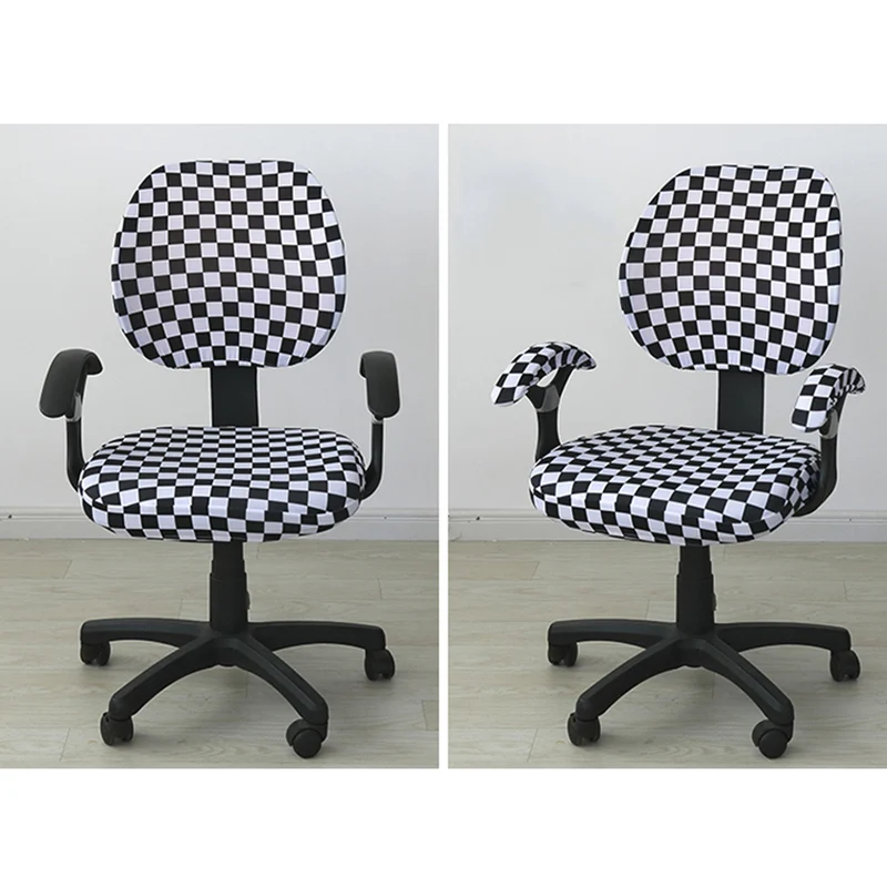 

Modern Spandex Universal Office Chair Covers Stretch Rotating Lift Computer Chair Cover Easy Washable Removable