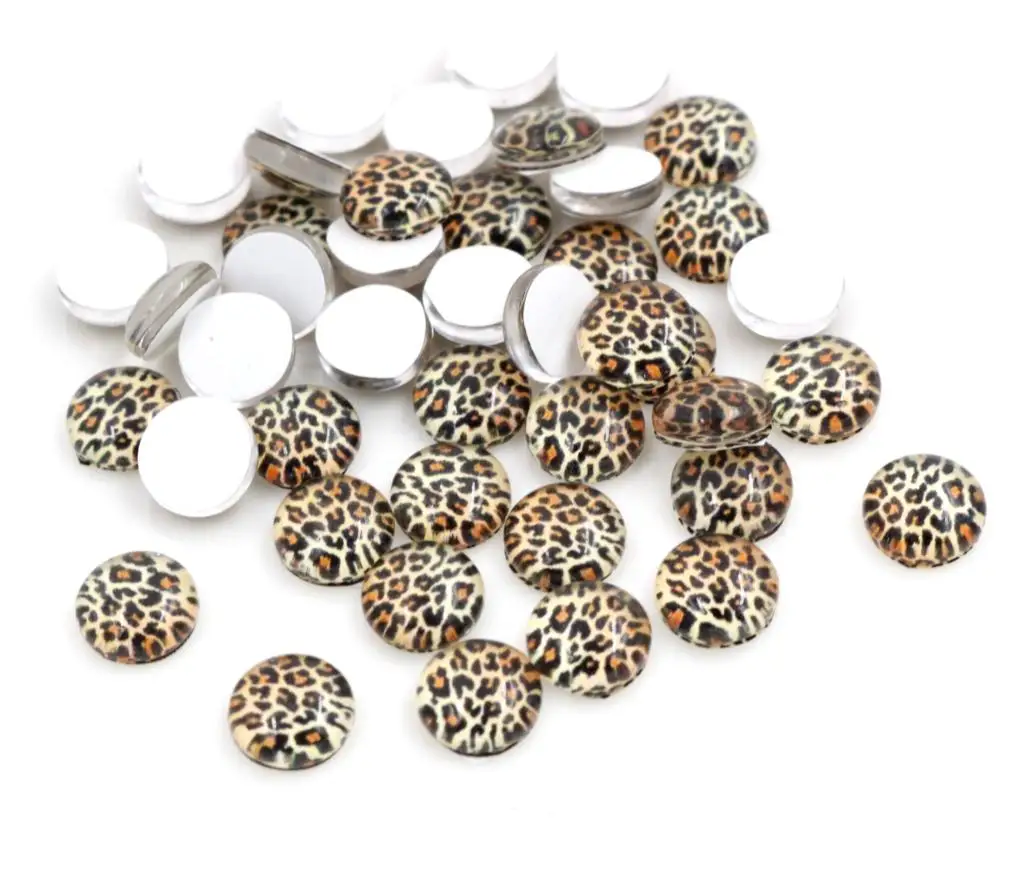

Hot Sale 50pcs 8mm And 10mm Handmade Glass Cabochons Pattern Domed Jewelry Accessories Supplies