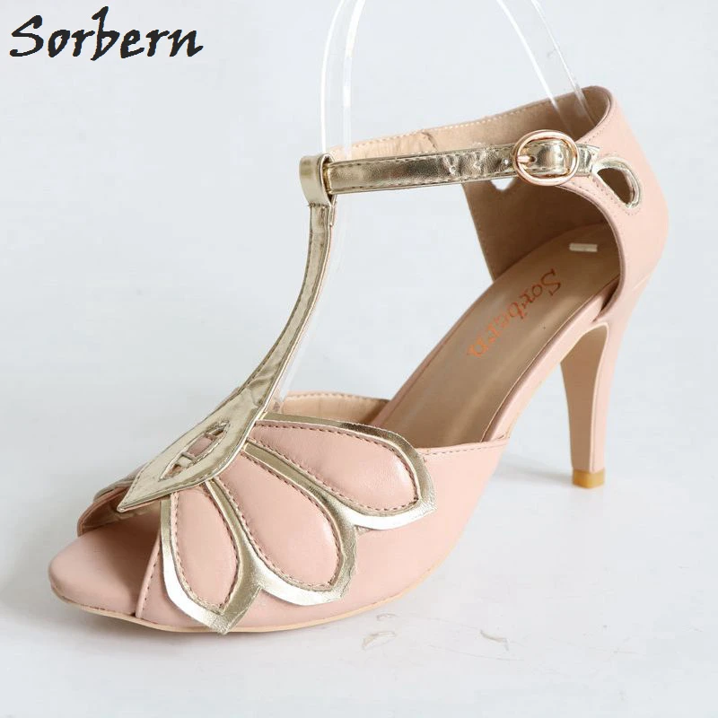 blush pink strappy heels