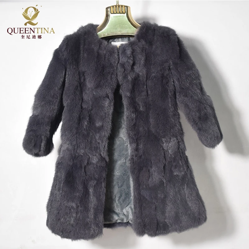 11 цветов, Женское пальто из натурального кроличьего меха, длинные пальто из натурального меха, модная верхняя одежда высокого качества, зимняя шуба из натурального кролика, куртки