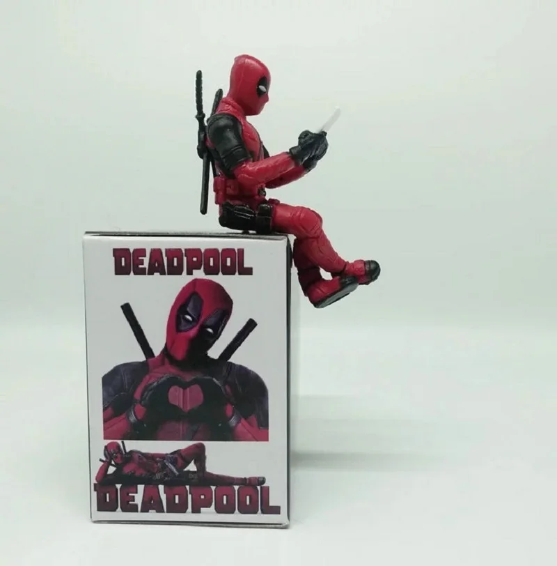 

HOT Marvel X-Men Deadpool 2 Action Figure Sitting Posture Model Anime Mini Doll Decoration PVC Collection Figurine Toys model