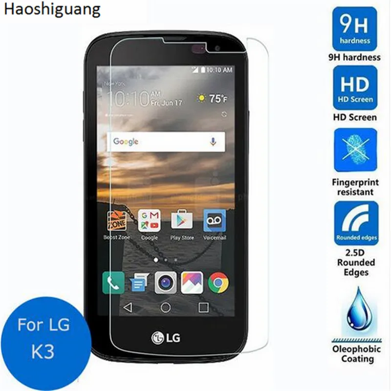 

For Tempered Glass LG K3 LTE Screen Protector for LG K3 LTE K100DS K100 K 3 Screen Protector Glass Protective Flim