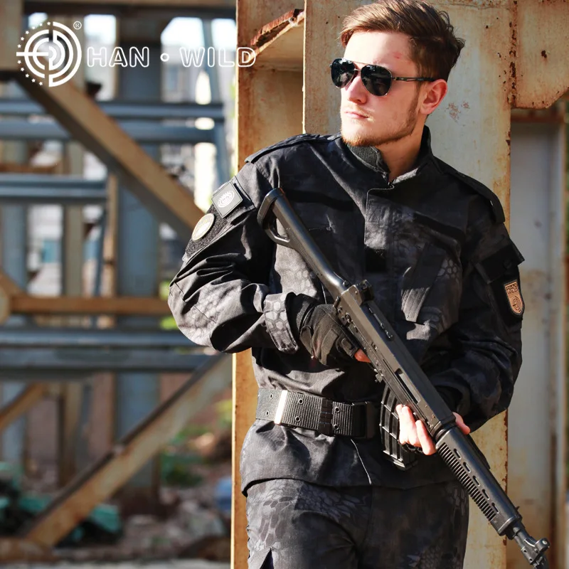 Black pyhon, camouflage military tactical clothing ,Airsoft combat
