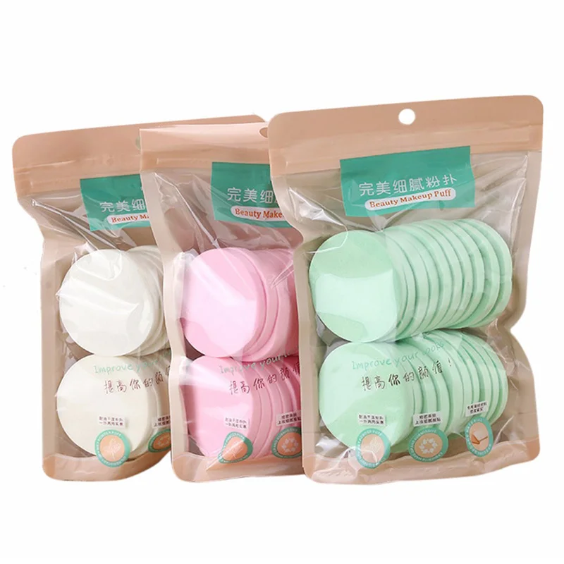 20 штук пуховка для пудры с круглой латексной макияж пуховка для пудры Для женщин Портативный Макияж Tool sswell