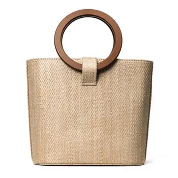 

Bohemia Style Women's Summer Bags New 2019 Bag Shoulder Straw Bags Beach Bag INS Popular Simple Lady Handbag L9-186