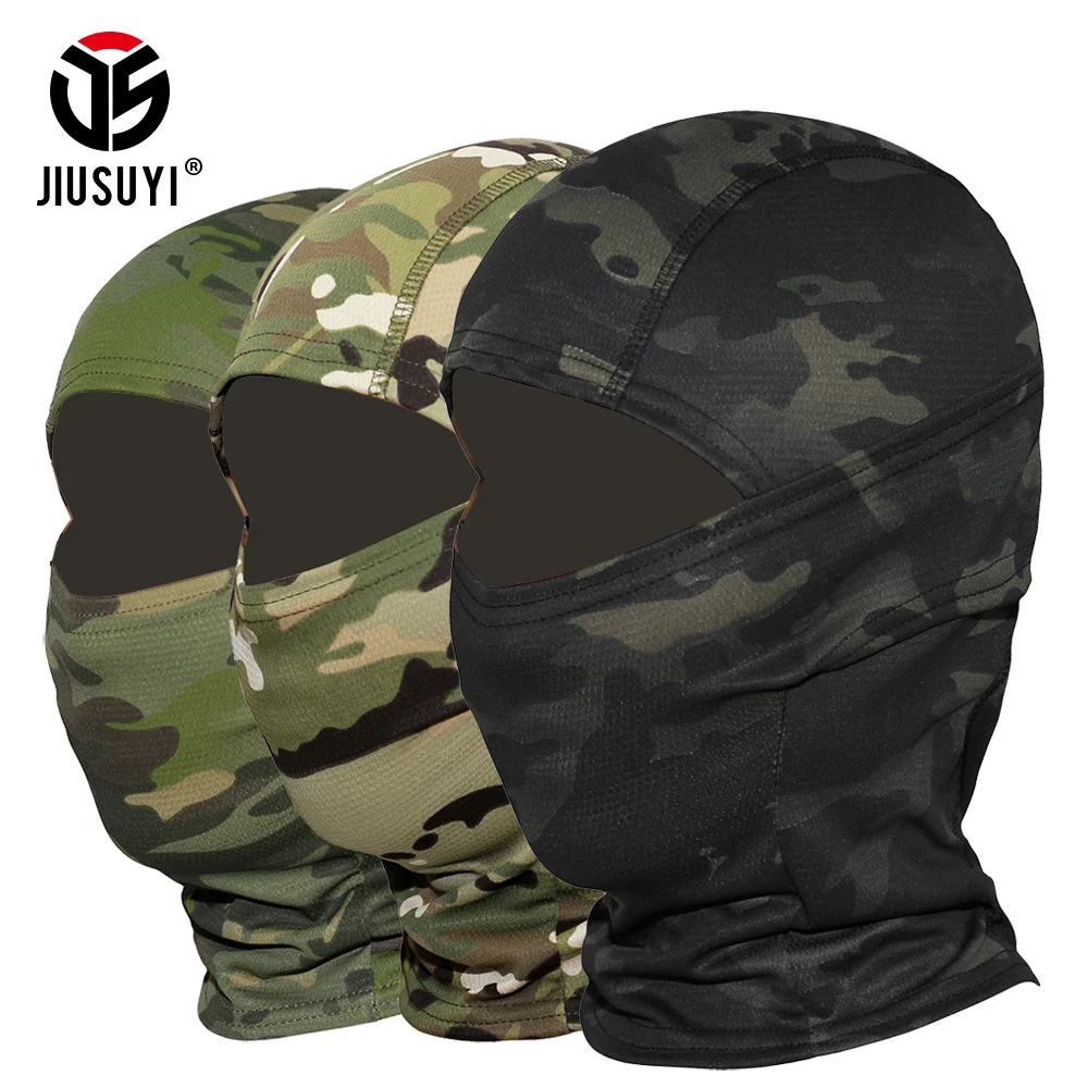 

Multicam Camouflage Balaclava Tactical Airsoft Military Paintball Army Bicycle Neck Hat Cover Liner Protection Full Face Mask