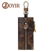 Мужские кошельки из натуральной кожи для ключей от машины, модный держатель для ключей, ключница для кредитных карт, органайзер для ключей, чехол-сумка для ключей