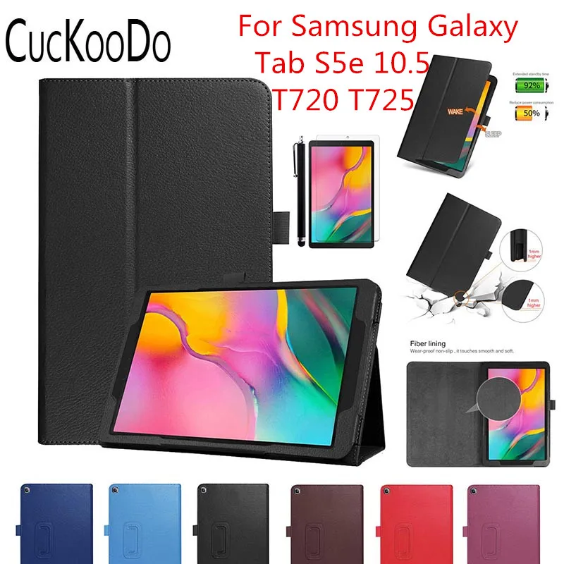 Чехол для Samsung Galaxy Tab S5e 10 5 тонкий складной чехол из искусственной кожи с
