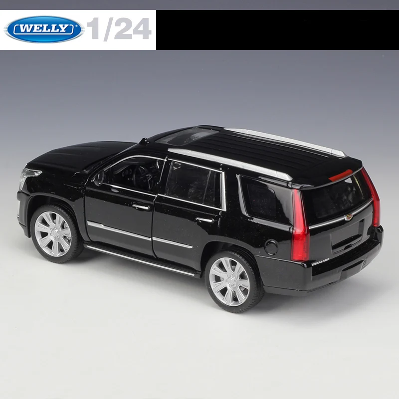 WELLY 1:24 Cadillac Escalade SUV литая модель металлический автомобиль игрушки для детей Коллекция подарков оригинальная коробка