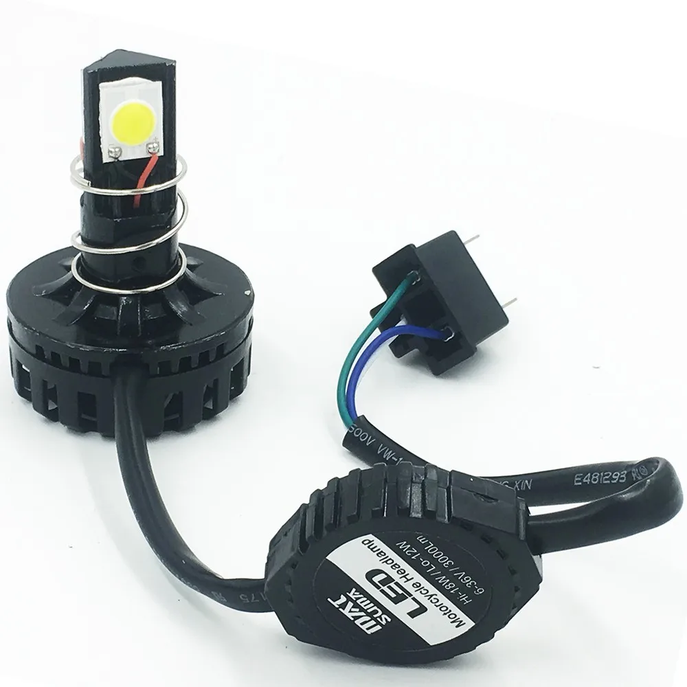 H6 H4 Faro del Motociclo Led Hi lo Fascio 6000 K 2000LM Condotto High/Low Kit di Conversione lampadina Moto Accessori|hi lo|hi lowfaros led h4 |