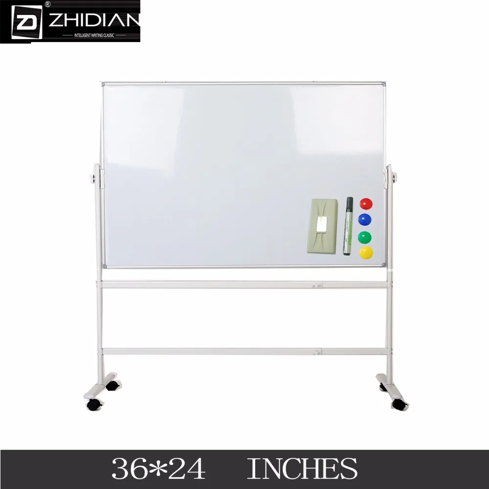 ZHIDIAN Office 36*24 Mobile Double Sided White Dry Erase