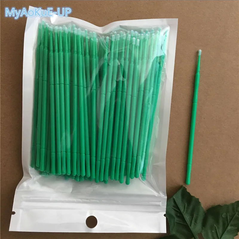 100 PCS/Pack Microbrushes for Eyelash Extension Makeup Brushes Swab Disposable Individual Applicators Mascara Eyelashes Brushes