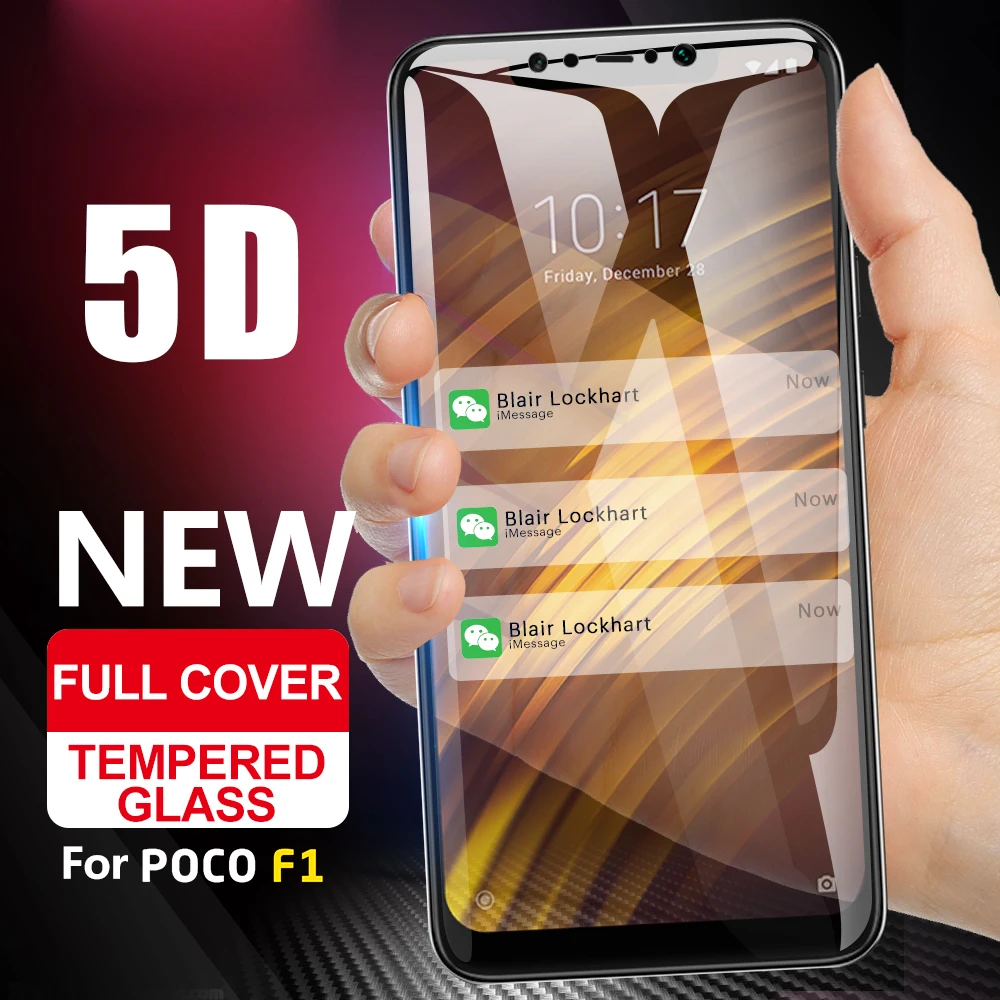 5d Защитное стекло для Pocophone f1 чехол для экрана для xiaomi mi f1 закаленное стекло на poco poko Little Pocophone f1 pocophonef1 пленка