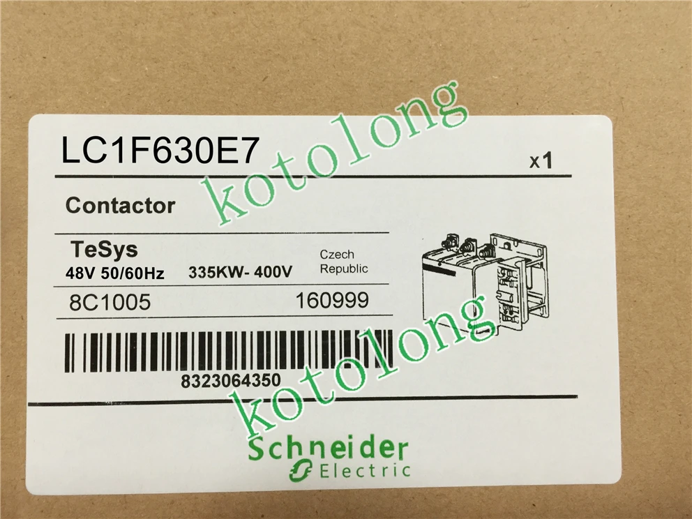 

AC Contactor LC1F630 LC1F-630 LC1F630E7 48V LC1F630F7 110V LC1F630G7 120V