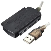 ל sata כבל USB 2.0 זכר ל IDE SATA מתאם ממיר כבלים קשיחים כבל מתאם כונן עבור PC 2.5" 3.5" כונן קשיח HDD (4)