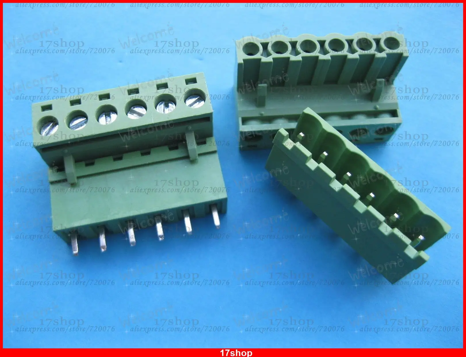 10Pcs 3.5mm Pitch 4 Pin Way Straight Screw Terminal Block Pluggable Connector