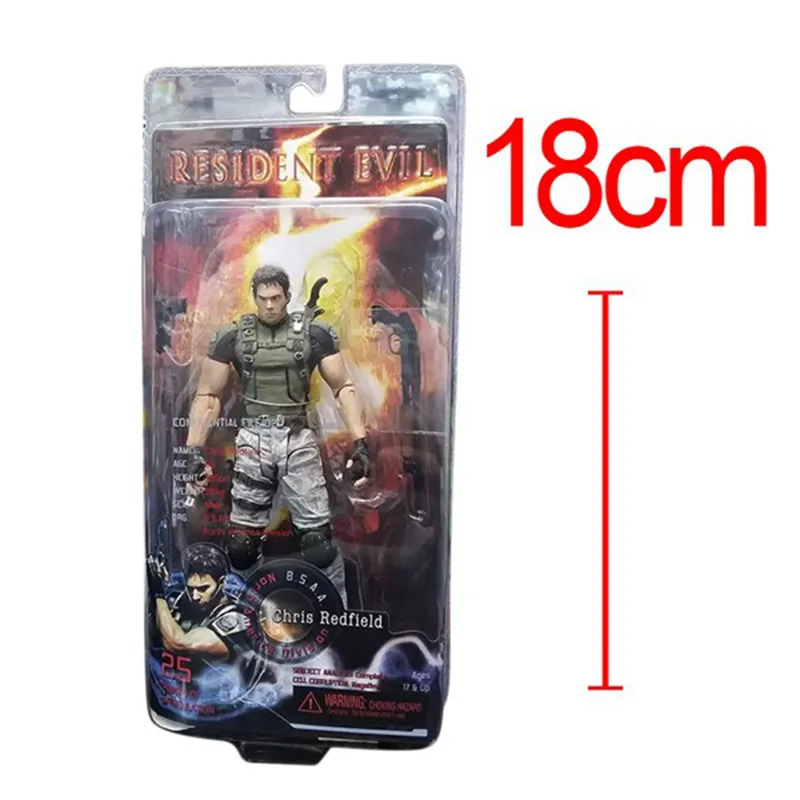 

NECA Resident Evil 5 Chris Redfield PVC Action Figure Collectible Model Toy 18cm