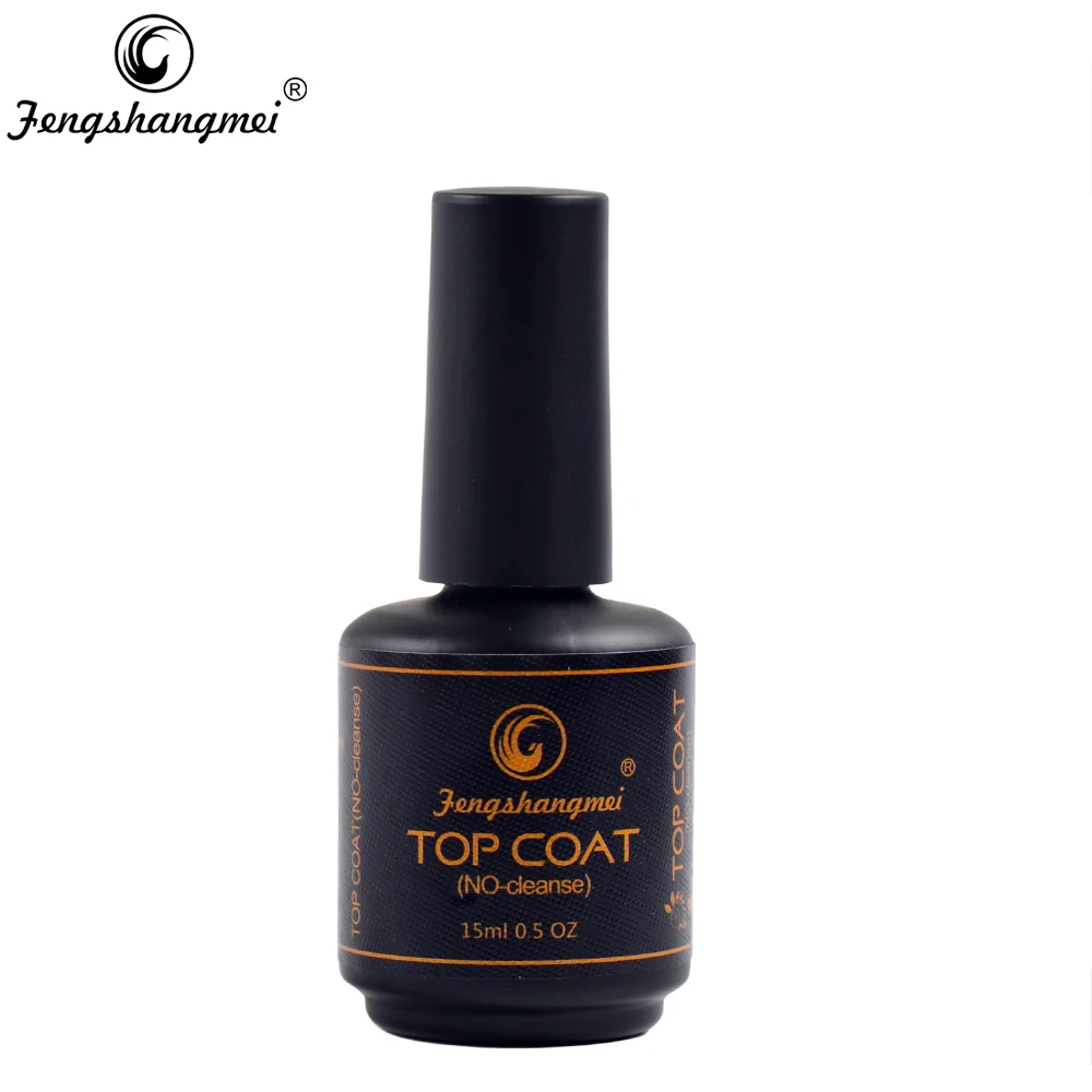 Gel Nail Varnish 15ml Nail Gel Top Coat No Wipe UV Gel Varnish Sealing Shining Clear Nail Diamond Topcoat