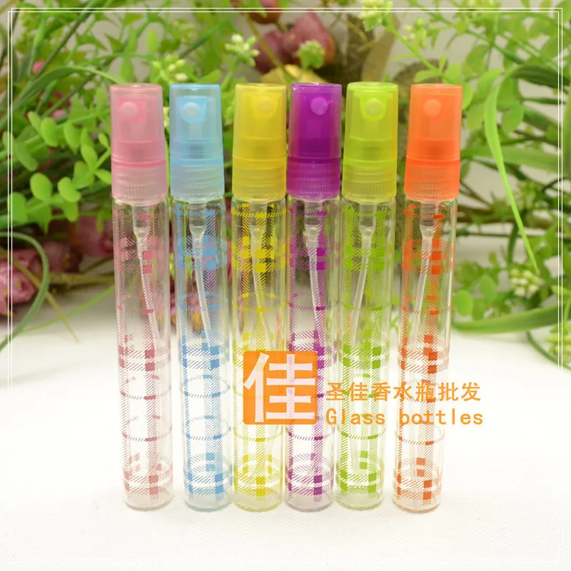 

Free shipping: Capacity10ml 200pcs/lot Perfume dispensing spray bottles, glass bottles, empty bottles printing,mini glass bottle