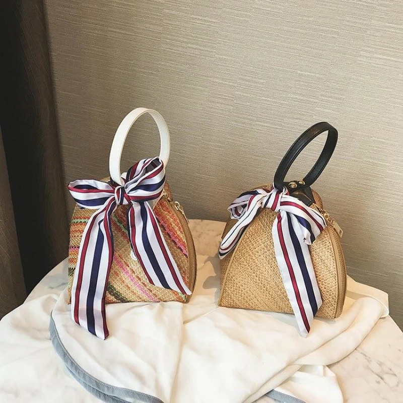 

High quality Straw Bag Women Shoulderbags Luxury Designer Casual Style Women Cross body Bags Lady Messenger bags New Arrive B280