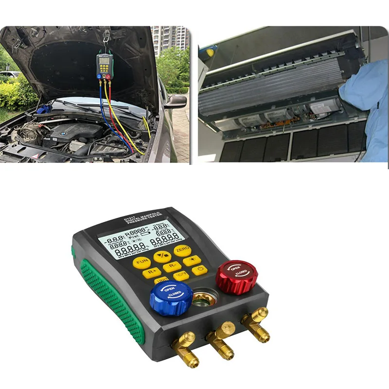 DY517A Холодильный цифровой манометр HVAC вакуумное давление температура тест er