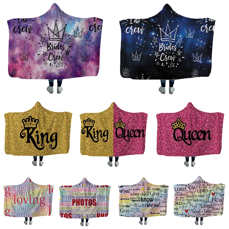 Winter Hoodie Blanket For Kids Adults English Letters Words Warm Soft Plush Decorative Sofa Bed Cover Hooded Blanket Xmas Gift (3).jpg