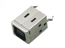 

1000pcs USB B type Female receptacle 1 port Straight Vertical through hole 4 pin DIP type black insulator