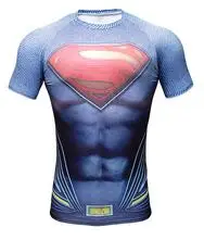Комикс с супергероем компрессионное рубашка Капитан Америка Железный человек облегающая Бодибилдинг футболка - Цвет: 12