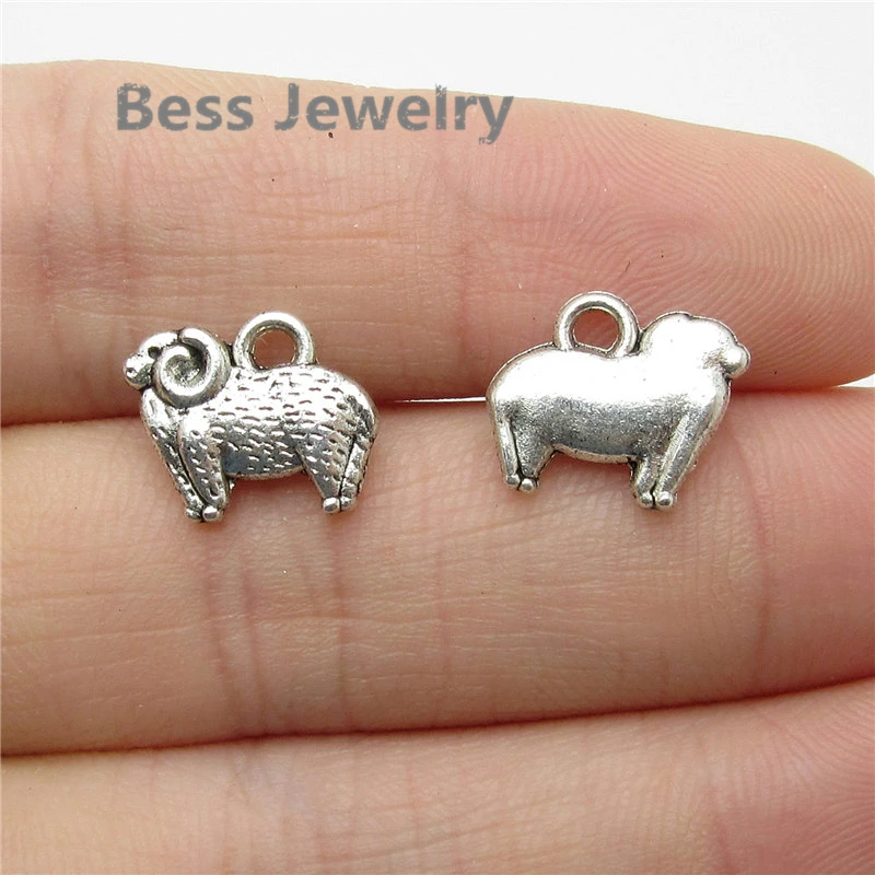 Wholesale cat animals antique silver charms pendants jewelry DIY finding 37*13mm